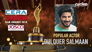 ആ വൈറലായ വിഡിയോയുടെ ഫുൾ വേർഷൻ| Dulquer Salmaan | Most Popular actor | Vanitha Film Awards 2018