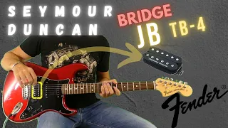 Seymour Duncan JB TB-4 bridge humbucker pickup Test on Fender Stratocaster