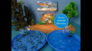 Ocean Animal Figure Diorama- Learn Sea Animal Names