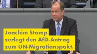 Joachim Stamp: "AfD-Antrag zum Migrationspakt enthält falsche Behauptungen."