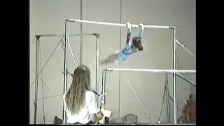 Level 7 gymnastics bar routine circa 1989.