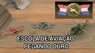 TUTORIAL ESCOLA DE AVIAÇÃO COMPLETA OURO - GTA SAN ANDREAS ANDROID/iOS