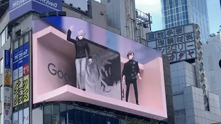 【Google Pixel にじさんじ  叶&葛葉】3D Big screen Billboard Japan in Shinjuku Tokyo