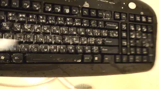 How to clean a very dirty PC keyboard easy and fast way