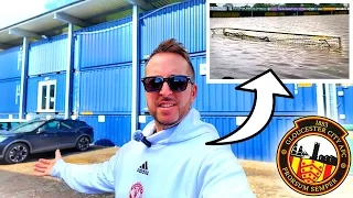 Exploring The Once FLOODED & ABANDONED Football Stadium Made From SHIPPING CONTAINERS 😬🏟️