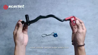 Review Product Pedal Rem atau Brake Lever Scarlet Racing for KLX CRF WR
