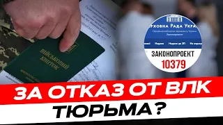 За отказ от ВЛК и нарушение правил мобилизации дают тюремный срок (закон 10379)