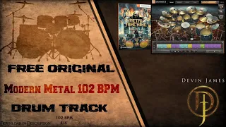 Free Original Modern Metal Drum Track - 102 BPM (FREE DOWNLOAD)