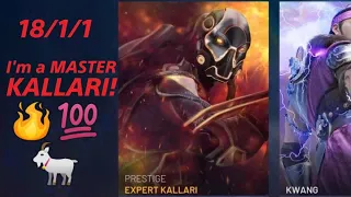 Predecessor - MASTER KALLARI goes Offlane! 18/1/1! 🔥🥵💯🐐