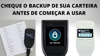 COMO FAZER O BACKUP DE SUA TREZOR - Sempre faça o teste do Bakcup ao criar uma Carteira