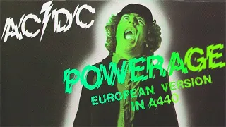 AC/DC - Powerage (European Version) (Full Album in A440 Standard Tuning)