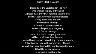 Psalm 119 KJV (Sing Every Verse!)