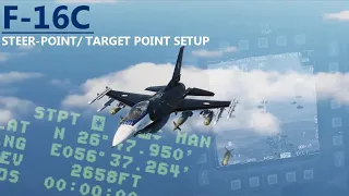 DCS F-16 Viper Steerpoints /Target points creation and Modification tutorial