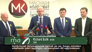 Richard Sulik - Sajtótájékoztató - MKP 2018. április 13.
