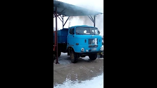 IFA W50 hidegindítás előmelegítés nélkül. Cold start.  -10 Celsius 2018.febr.28. Hungary