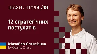 12 важливих стратегічних постулатів. Шахи з нуля від гросмейстера М.Олексієнка