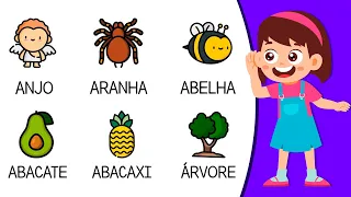 Aprender o Alfabeto | Educação Infantil | Aprendendo o ABC | A de abelha, B de bola...