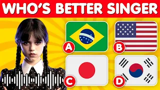 Who is Better Singer? | Wednesday Dance Song - Lady Gaga Bloody Mary Covers On 16 Languages