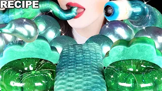 ASMR *RECIPE [GALAXY HONEY JELLY & CAKE], BALLOON CANDY 갤럭시 꿀젤리&갤럭시 케이크 만들기, 먹는 풍선 먹방 MUKBANG