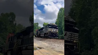 FAST NS INTERMODAL WITH LOUD K5LLA HORN! #trains #shorts #railfan