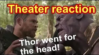 Audience Reaction - Thor Went For Thanos' Head (Avengers: Endgame Theater Reaction) 02