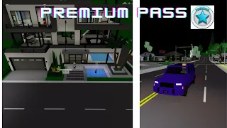 Checking out Premium Pass in Roblox Brookhaven.