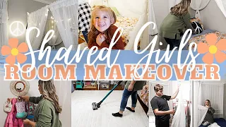 EXTREME ROOM MAKEOVER | SHARED KIDS ROOM CLEAN AND DECORATE | MarieLove