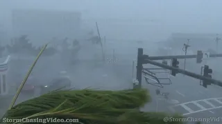 Hurricane Ian, Punta Gorda, FL Eyewall Master Stock Footage Part 1