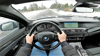 BMW 5-series F10 530d xDrive 258HP (2012) Automatic POV Test Drive & Acceleration| 4K #90