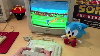 SonicGX [Preview2] (Special Stage) for Amstrad GX-4000 / Plus machines - ORIGINAL HARDWARE