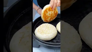 Chinese Burger Stir-fried shredded carrots with chili pepper