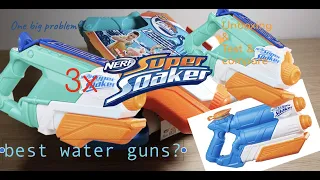 Unboxing and test 3 nerf Super Soakers - best water guns?
