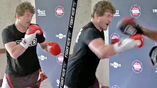 BEN ASKREN REVEALS REAL STRIKING! UNLEASHES FAST COMBINATIONS ON THE MITTS! READY TO KO JAKE PAUL!