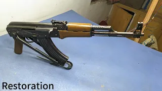 AKM AK 47 Restoration before and after gun Restoration