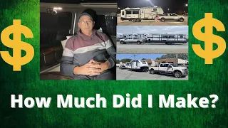 RV Transport Pay - How Much Did I Make on 3 Short Loads?  Is it Profitable?