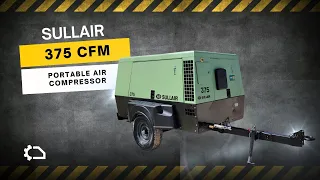 SULLAIR 375 CFM PORTABLE AIR COMPRESSOR | #aircompressor #airtools #construction