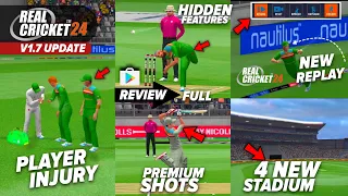 Real Cricket 24 v1.7 New Update Launched- 200MB Full Review & Hidden Features : RCPL, Stadium!!