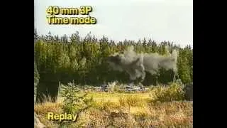 CV-90 ammunition demonstration. Saab Bofors Dynamics - 1992.