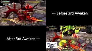 Dragon Nest KR Dark Avenger 3rd Awaken Comparison