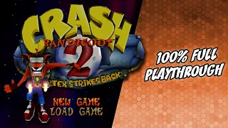 Crash Bandicoot 2: Cortex Strikes Back (1997) | 100% Full Walkthrough