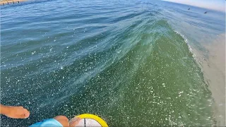 RAW POV Longboard Surfing Virginia Beach - CJ Nelson Sprout (Surfboard)