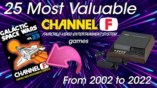 25 Most Valuable Fairchild Channel F Games (From 2002 to 2022)