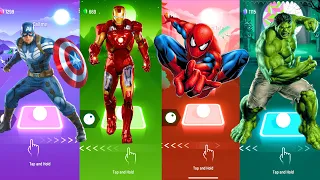 Telis Hop EDM & Phonk Rush - Captain America vs Iron Man vs Spider-Man vs Hulk