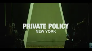 PRIVATE POLICY Fall Winter 2024 NYFW Runway Show