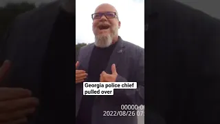 What happened when a Georgia police chief was pulled over #shorts
