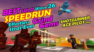 TDS SOLO HC Hardcore Shot Gunner Speedrun Grind Gems  - Tower Defense Simulator Roblox