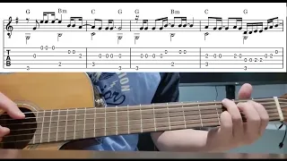 The Weight (The Band) - Easy Fingerstyle Guitar Playthrough Tutorial Lesson With Tabs