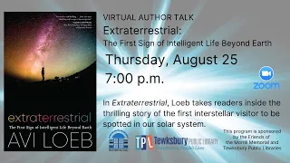 Author Talk with Avi Loeb (with Tewksbury Library)