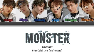 BOYSTORY 'MONSTER' Color Coded Lyric [pin/rom/eng] | KPOP Area Boystory