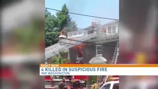 4 dead in 'suspicious' house fire near National Cathedral in Northwest D.C.